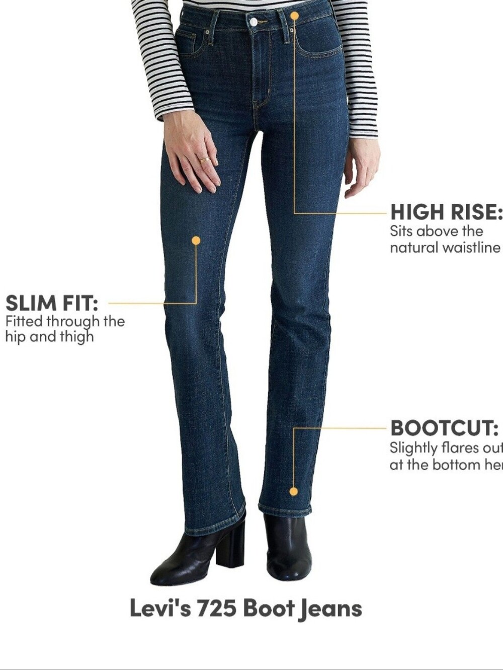 Levi's725 High-Rise Bootcut Jeans, NWT